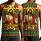 Cameroon Jesus Christmas Men Tank Top African Culture Ugly Knit Pattern