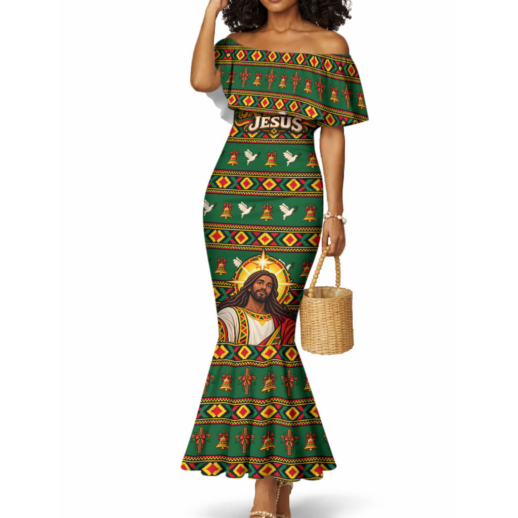 Cameroon Jesus Christmas Mermaid Dress African Culture Ugly Knit ...