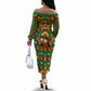 Cameroon Jesus Christmas Off The Shoulder Long Sleeve Dress African Culture Ugly Knit Pattern