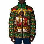 Cameroon Jesus Christmas Padded Jacket African Culture Ugly Knit Pattern