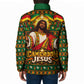 Cameroon Jesus Christmas Padded Jacket African Culture Ugly Knit Pattern