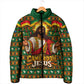 Cameroon Jesus Christmas Padded Jacket African Culture Ugly Knit Pattern