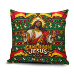 Cameroon Jesus Christmas Pillow Cover African Culture Ugly Knit Pattern