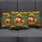 Cameroon Jesus Christmas Pillow Cover African Culture Ugly Knit Pattern