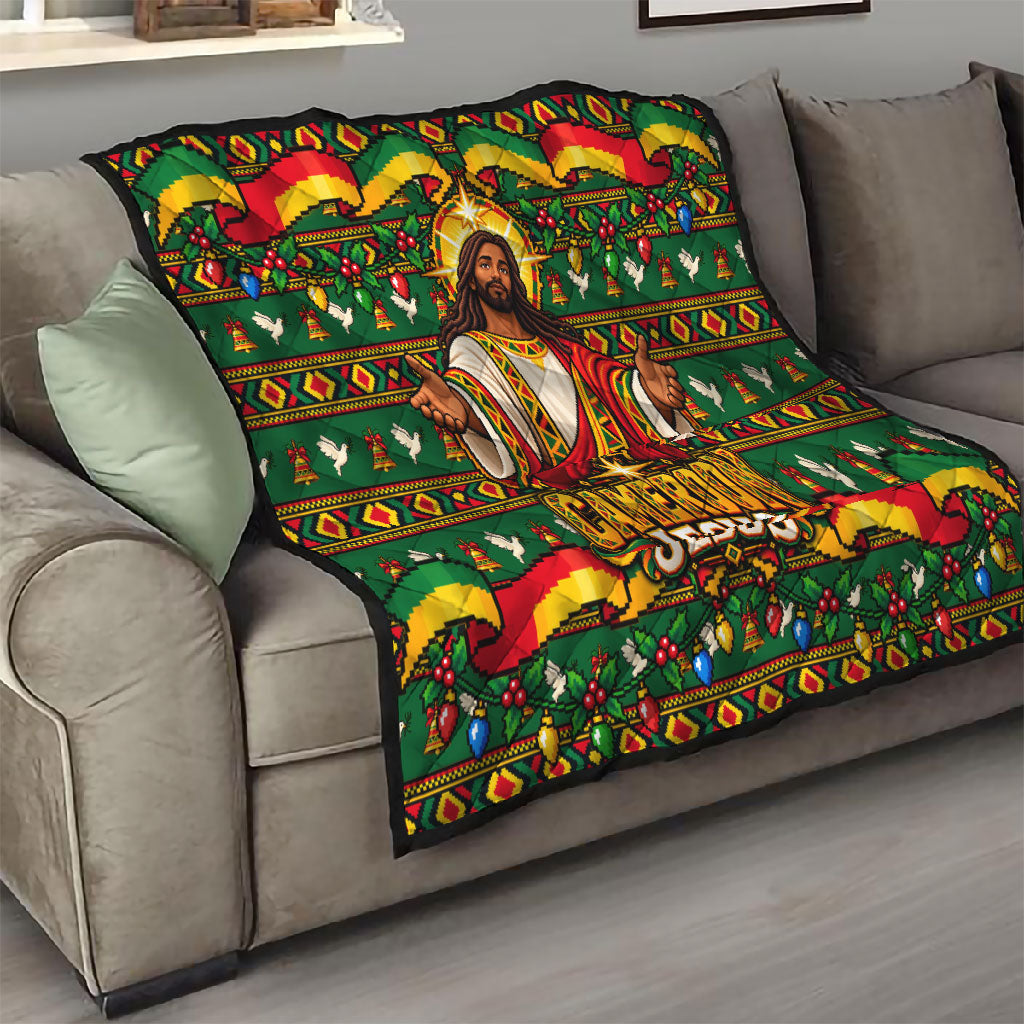 Cameroon Jesus Christmas Quilt African Culture Ugly Knit Pattern