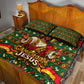 Cameroon Jesus Christmas Quilt Bed Set African Culture Ugly Knit Pattern
