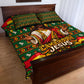 Cameroon Jesus Christmas Quilt Bed Set African Culture Ugly Knit Pattern