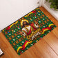 Cameroon Jesus Christmas Rubber Doormat African Culture Ugly Knit Pattern