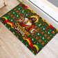 Cameroon Jesus Christmas Rubber Doormat African Culture Ugly Knit Pattern