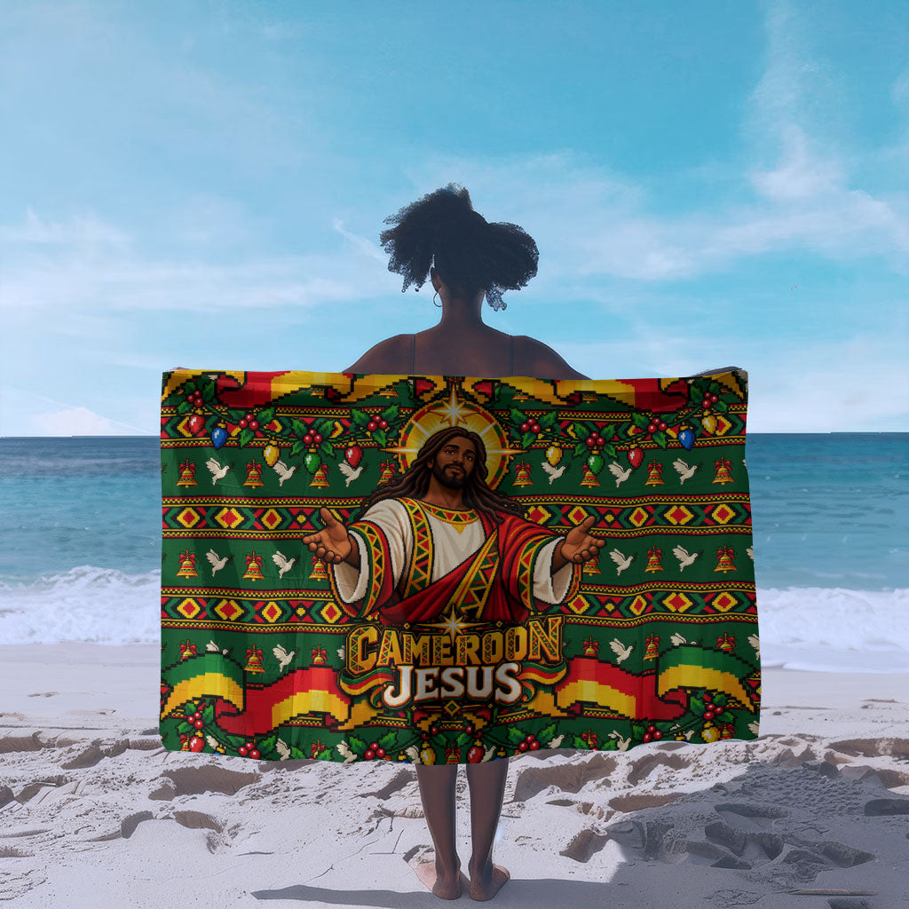 Cameroon Jesus Christmas Sarong African Culture Ugly Knit Pattern
