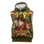 Cameroon Jesus Christmas Sleeveless Hoodie African Culture Ugly Knit Pattern