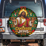 Cameroon Jesus Christmas Spare Tire Cover African Culture Ugly Knit Pattern
