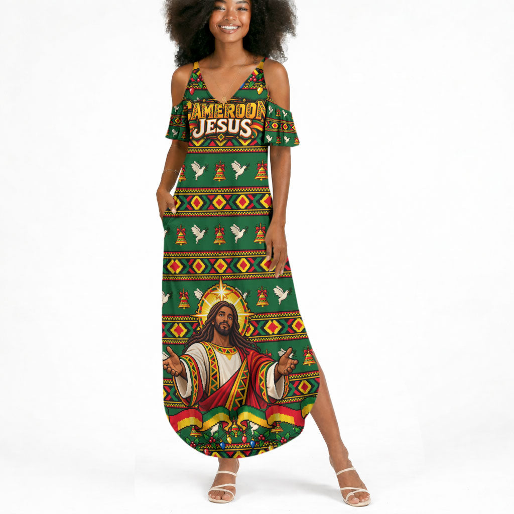 Cameroon Jesus Christmas Summer Maxi Dress African Culture Ugly Knit Pattern