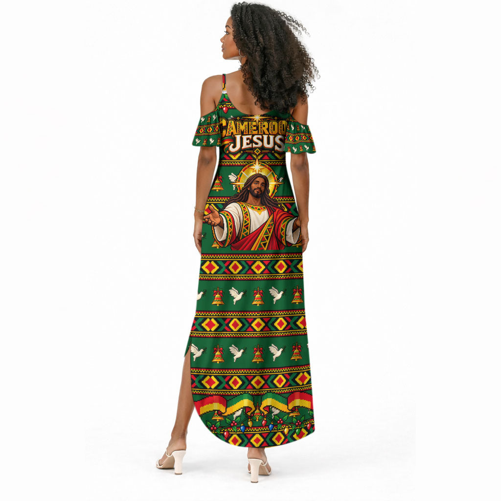 Cameroon Jesus Christmas Summer Maxi Dress African Culture Ugly Knit Pattern