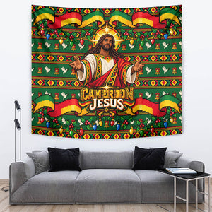 Cameroon Jesus Christmas Tapestry African Culture Ugly Knit Pattern