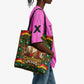 Cameroon Jesus Christmas Tote Bag African Culture Ugly Knit Pattern