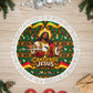 Cameroon Jesus Christmas Tree Skirt African Culture Ugly Knit Pattern