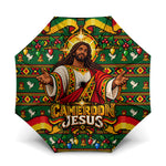 Cameroon Jesus Christmas Umbrella African Culture Ugly Knit Pattern