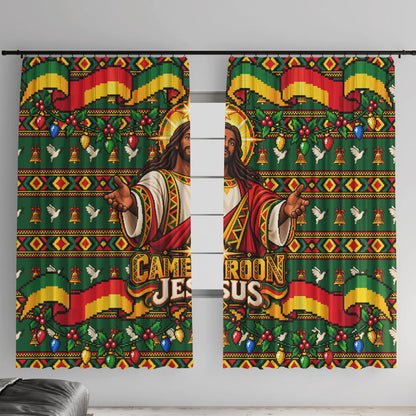 Cameroon Jesus Christmas Window Curtain African Culture Ugly Knit Pattern