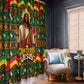 Cameroon Jesus Christmas Window Curtain African Culture Ugly Knit Pattern