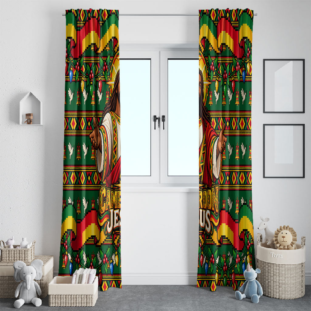 Cameroon Jesus Christmas Window Curtain African Culture Ugly Knit Pattern