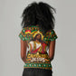 Cameroon Jesus Christmas Women V-Neck T-Shirt African Culture Ugly Knit Pattern