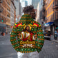 Cameroon Jesus Christmas Zip Hoodie African Culture Ugly Knit Pattern