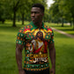 Cameroon Jesus Christmas Zipper Polo Shirt African Culture Ugly Knit Pattern