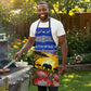 South Africa Christmas Apron African Culture Protea Flower Safari Sunset