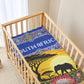 South Africa Christmas Baby Bed Cover African Culture Protea Flower Safari Sunset