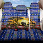 South Africa Christmas Back Car Seat Cover African Culture Protea Flower Safari Sunset