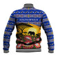 South Africa Christmas Baseball Jacket African Culture Protea Flower Safari Sunset