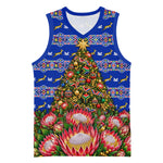 South Africa Christmas Basketball Jersey African Culture Protea Flower Safari Sunset
