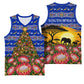 South Africa Christmas Basketball Jersey African Culture Protea Flower Safari Sunset
