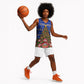 South Africa Christmas Basketball Jersey African Culture Protea Flower Safari Sunset