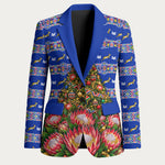 South Africa Christmas Blazer African Culture Protea Flower Safari Sunset