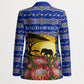 South Africa Christmas Blazer African Culture Protea Flower Safari Sunset