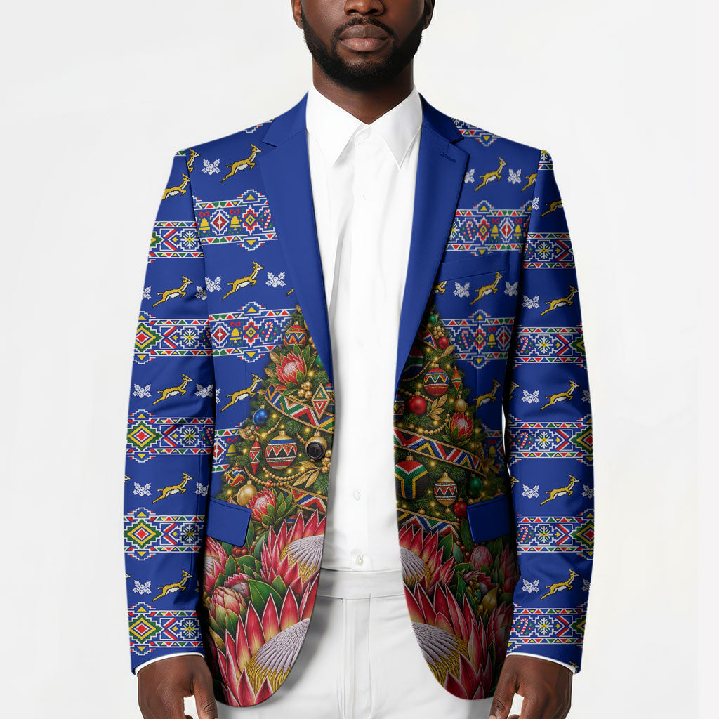South Africa Christmas Blazer African Culture Protea Flower Safari Sunset