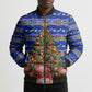 South Africa Christmas Bomber Puffer Jacket African Culture Protea Flower Safari Sunset