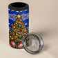 South Africa Christmas 4 in 1 Can Cooler Tumbler African Culture Protea Flower Safari Sunset
