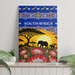 South Africa Christmas Canvas Wall Art African Culture Protea Flower Safari Sunset