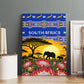 South Africa Christmas Canvas Wall Art African Culture Protea Flower Safari Sunset