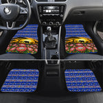 South Africa Christmas Car Mats African Culture Protea Flower Safari Sunset
