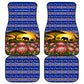 South Africa Christmas Car Mats African Culture Protea Flower Safari Sunset