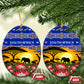 South Africa Christmas Ceramic Ornament African Culture Protea Flower Safari Sunset