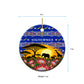 South Africa Christmas Ceramic Ornament African Culture Protea Flower Safari Sunset