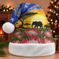 South Africa Christmas Santa Hat African Culture Protea Flower Safari Sunset