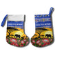 South Africa Christmas Stocking African Culture Protea Flower Safari Sunset