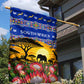 South Africa Christmas Garden Flag African Culture Protea Flower Safari Sunset