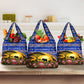 South Africa Christmas Grocery Bag African Culture Protea Flower Safari Sunset